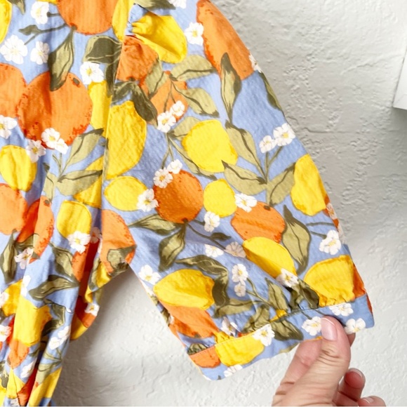 Modcloth Dress Women's 8 Princess Highway My Main Squeeze Citrus Wrap Dress - Picture 5 of 7